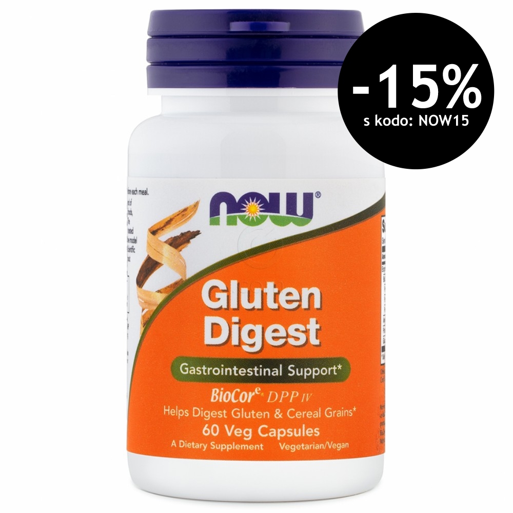 NOW Gluten Digest, kapsule (60 kapsul)
